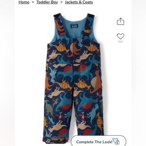 Little boys snow bobs with jacket! Only worn one time! 2T